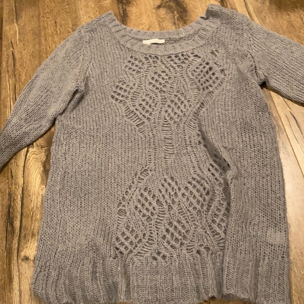 gray sweater